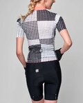 SANTINI джерсі з коротким рукавом - TONO SFERA LADY - чорний/білі