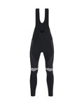 SANTINI довгі штани з підтяжками - TREK 19 PRIME WINTER - чорний