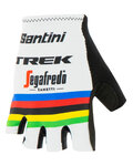 SANTINI рукавички без пальців - TREK SEGAFREDO 2020 - білі/багатоколірний