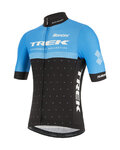 SANTINI джерсі з коротким рукавом - TREK CXC 2020 - світло-блакитний/чорний