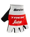 SANTINI рукавички без пальців - TREK 2019 RACE - білі/червоний