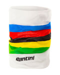 SANTINI краватка - UCI RAINBOW - білі/веселка