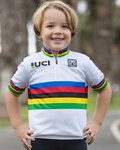 SANTINI джерсі з коротким рукавом - UCI KIDS - багатоколірний/білі