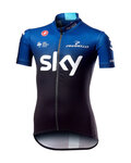CASTELLI джерсі з коротким рукавом - TEAM SKY KID 2019  - чорний/білі/синій
