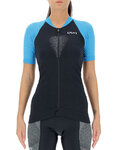 UYN джерсі з коротким рукавом - GRANFONDO LADY - синій/чорний