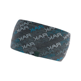 KARPOS пов"язка на голову - COPPOLO MERINO - чорний/білі/синій