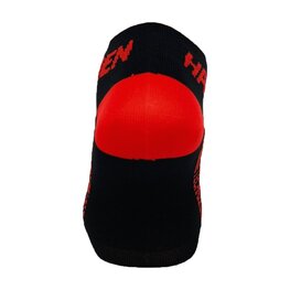 HAVEN шкарпетки щиколотки - SNAKE SILVER NEO 2PAK - чорний/червоний