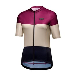 GORE джерсі з коротким рукавом - SPIRIT STRIPES - фіолетовий/чорний/бежевий