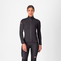 CASTELLI подовжена куртка - ALPHA 150 W - чорний