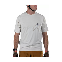 LEATT джерсі з коротким рукавом - MTB TRAIL 1.0 X-FLOW - сірий