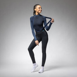 ALÉ довгі штани з підтяжками - KLIMATIK K-ATMO 3.0 - чорний