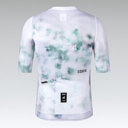 GOBIK джерсі з коротким рукавом - ATTITUDE 2.0 - білі/зелений