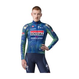 CASTELLI літній трикотаж з довгим рукавом - MID WEIGHT 2 LS TEAM SOUDAL QUICK-STEP 2026 - синій