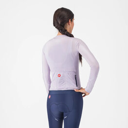 CASTELLI літній трикотаж з довгим рукавом - ESPRESSO - фіолетовий