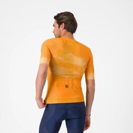 CASTELLI джерсі з коротким рукавом - CLIMBER'S A/C - помаранчевий