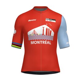 SANTINI джерсі з коротким рукавом - WORLD CHAMPIONSHIPS MONTRÉAL 2026 - червоний