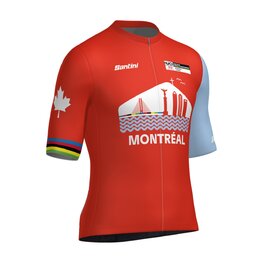 SANTINI джерсі з коротким рукавом - WORLD CHAMPIONSHIPS MONTRÉAL 2026 - червоний