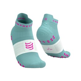 COMPRESSPORT шкарпетки щиколотки - PRO RACING SOCKS V4.0 RUN - бірюза