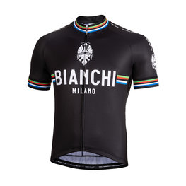 BIANCHI MILANO джерсі з коротким рукавом - NEW PRIDE - білі/чорний