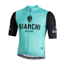 BIANCHI MILANO джерсі з коротким рукавом - PEDASO - чорний/синій