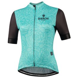 BIANCHI MILANO джерсі з коротким рукавом - SOSIO LADY - зелений/чорний