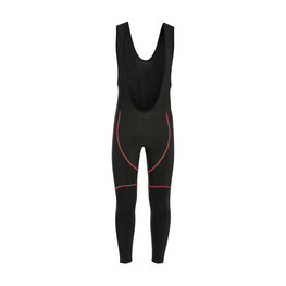 довгі штани з підтяжками - FLEX WINTER - червоний/чорний