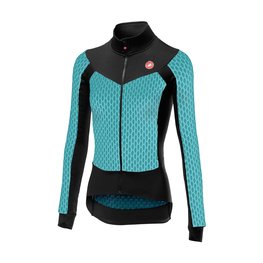 CASTELLI зимова футболка з довгим рукавом - SFIDA LADY WINTER - світло-блакитний/чорний