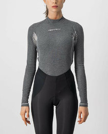 CASTELLI футболка з довгим рукавом - FLANDERS 2 WARM LADY - сірий