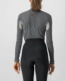 CASTELLI футболка з довгим рукавом - FLANDERS 2 WARM LADY - сірий