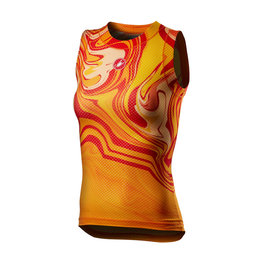 CASTELLI футболка без рукавів - PRO MESH W LADY - жовтий/помаранчевий