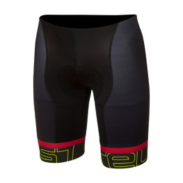 CASTELLI шорти без нагрудника - VOLO - жовтий/чорний/червоний