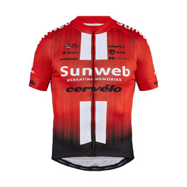джерсі з коротким рукавом - SUNWEB 2019 - чорний/червоний/білі