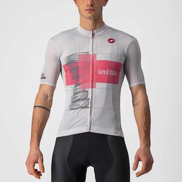CASTELLI джерсі з коротким рукавом - GIRO D'ITALIA 2021 - рожевий/білі