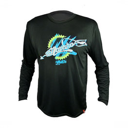 HAVEN літній трикотаж з довгим рукавом - NAVAHO LONG MTB - білі/чорний