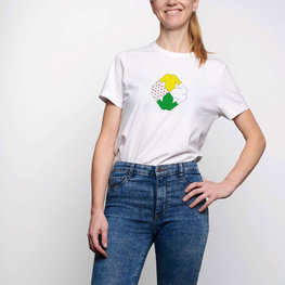 NU. BY HOLOKOLO футболка з коротким рукавом - TOUR - білі/багатоколірний