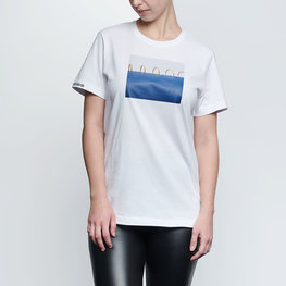 NU. BY HOLOKOLO футболка з коротким рукавом - CURIOSITY - білі/синій