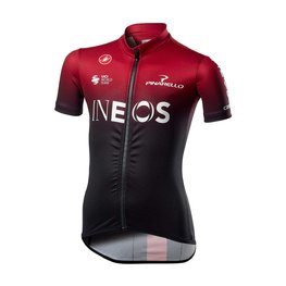 CASTELLI джерсі з коротким рукавом - INEOS 2020 KIDS - червоний/чорний