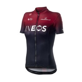 CASTELLI джерсі з коротким рукавом - TEAM INEOS 2019 LADY - червоний/чорний