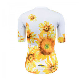 MONTON джерсі з коротким рукавом - SUNFLOWER LADY - білі/жовтий