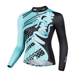 MONTON літній трикотаж з довгим рукавом - FERNYARN LADY SUMMER - зелений/чорний