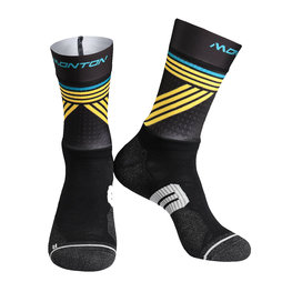 MONTON класичні шкарпетки - GREFFIO 2  - чорний/жовтий