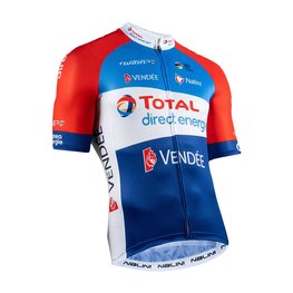 NALINI джерсі з коротким рукавом - DIRECT ENERGIE 2020 - білі/синій/червоний