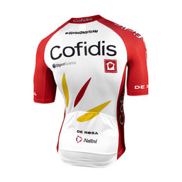 NALINI джерсі з коротким рукавом - COFIDIS 2021 - білі/червоний