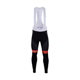 довгі штани з підтяжками - TREK 2018 WINTER - червоний/чорний