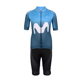 BONAVELO джерсі з коротким рукавом і шорти - MOVISTAR 2020 KIDS - білі/синій/чорний