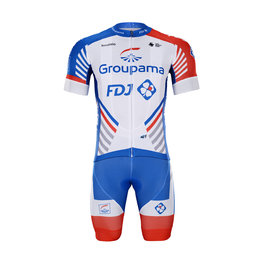 BONAVELO джерсі з коротким рукавом і шорти - GROUPAMA FDJ 2020 - білі/червоний/синій