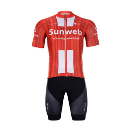 BONAVELO джерсі з коротким рукавом і шорти - SUNWEB 2020 - чорний/червоний
