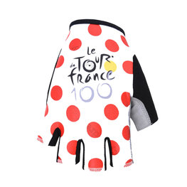 BONAVELO рукавички без пальців - TOUR DE FRANCE - червоний/білі