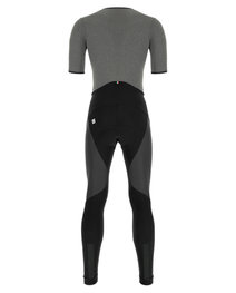 SANTINI довгі штани з підтяжками - VEGA GRIDO WINTER - сірий/чорний