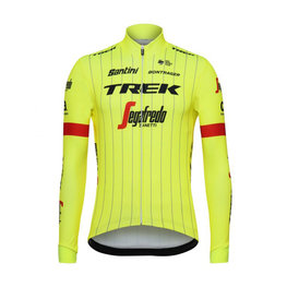 SANTINI зимова футболка з довгим рукавом - TREK SEGAFREDO 2018 - жовтий/чорний